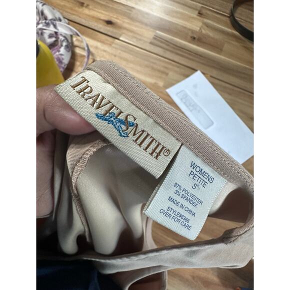 Vintage Travel Smith Beige Sleeveless Dress – Size S Classic Minimalist Style - Picture 6 of 6